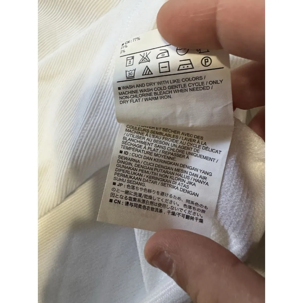 Old Navy Womens Sweater Size Small White Long Sleeve Back Zipper Preppy‎ City - Image 10