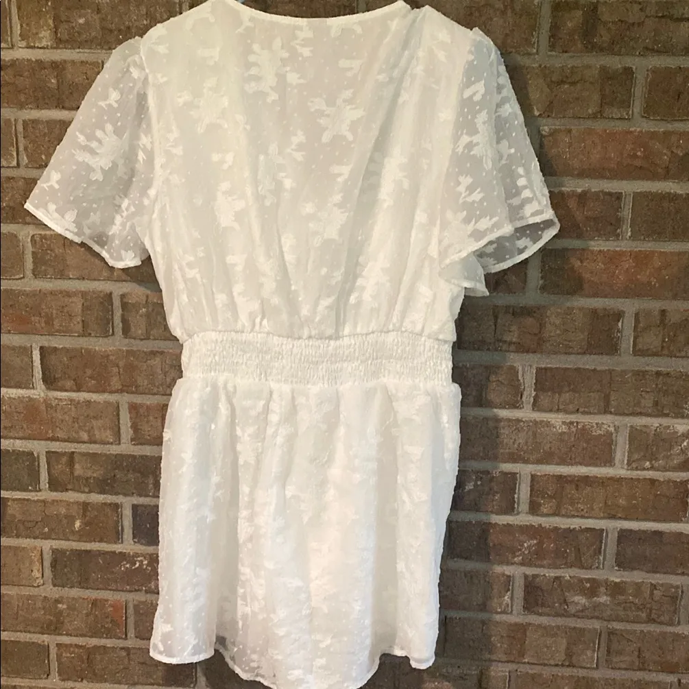 SheIn  Curve Elegant White Romper - Image 4