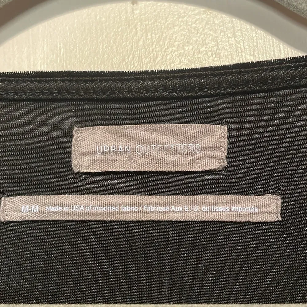 Urban Outfitters- “Sasha” Crushed Velvet Romper Long Sleeves in Black- Size M - Image 5