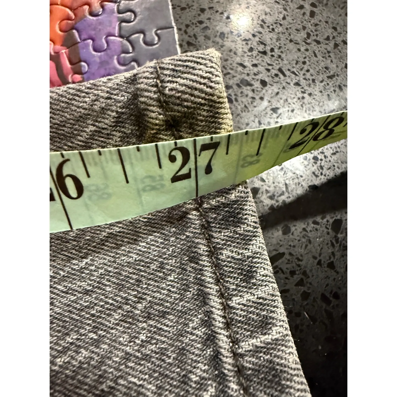 Levi premium 501 Original Fit Jeans Grey Wash Women W25 L28 Gray Size 25 - Image 6