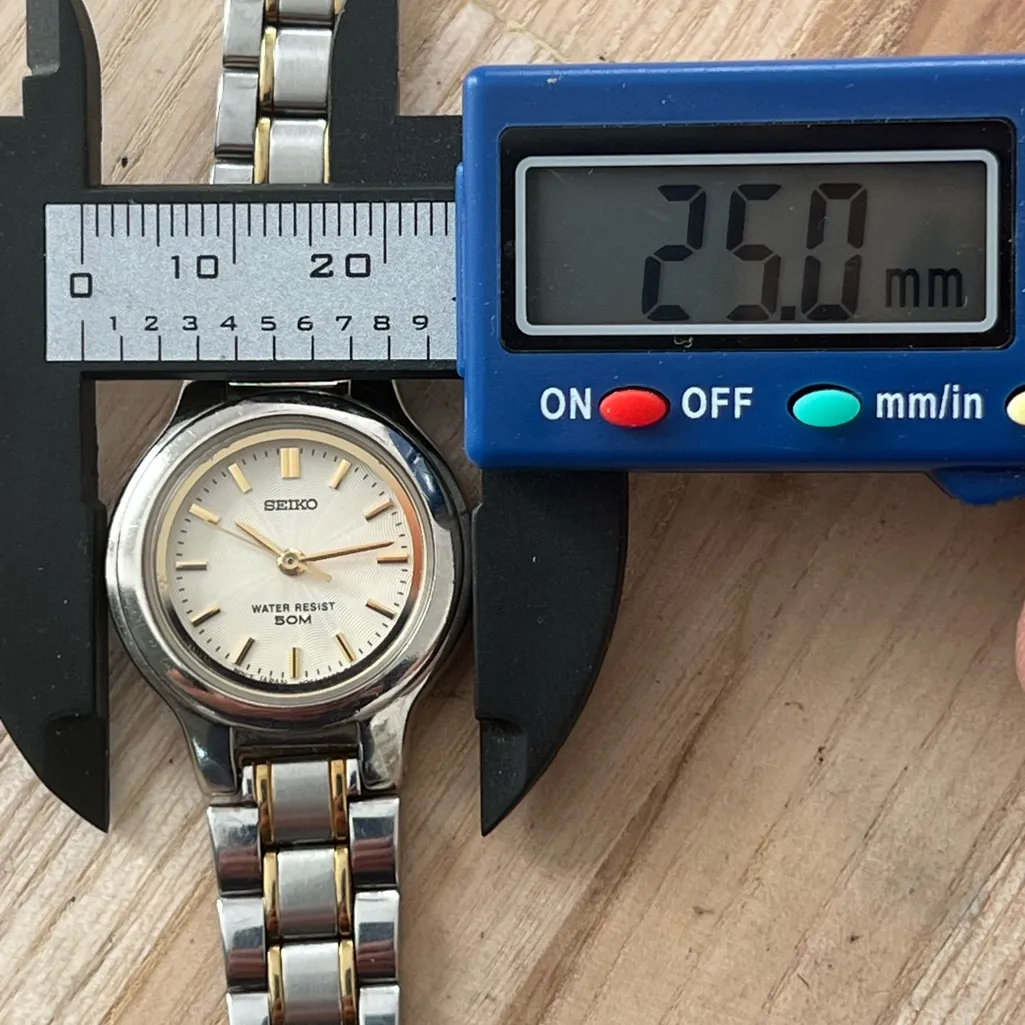 Seiko Ladies Watch Spiral Stainless Dial Gold-Tone Markers Two-Tone Bracelet - Image 11