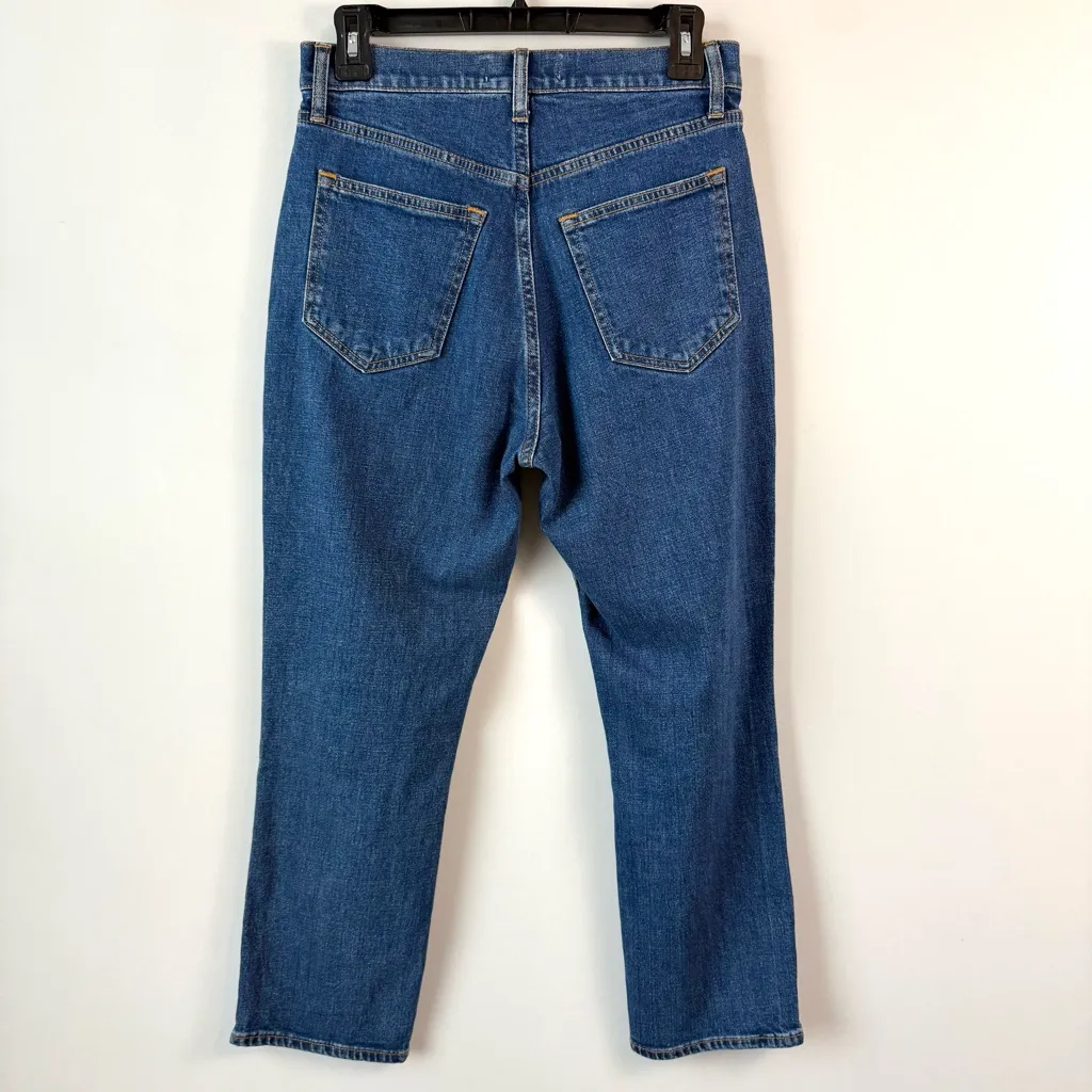 Abercrombie & Fitch The Ankle Straight Ultra High Rise Curve Love Jeans Blue 27 - Image 4