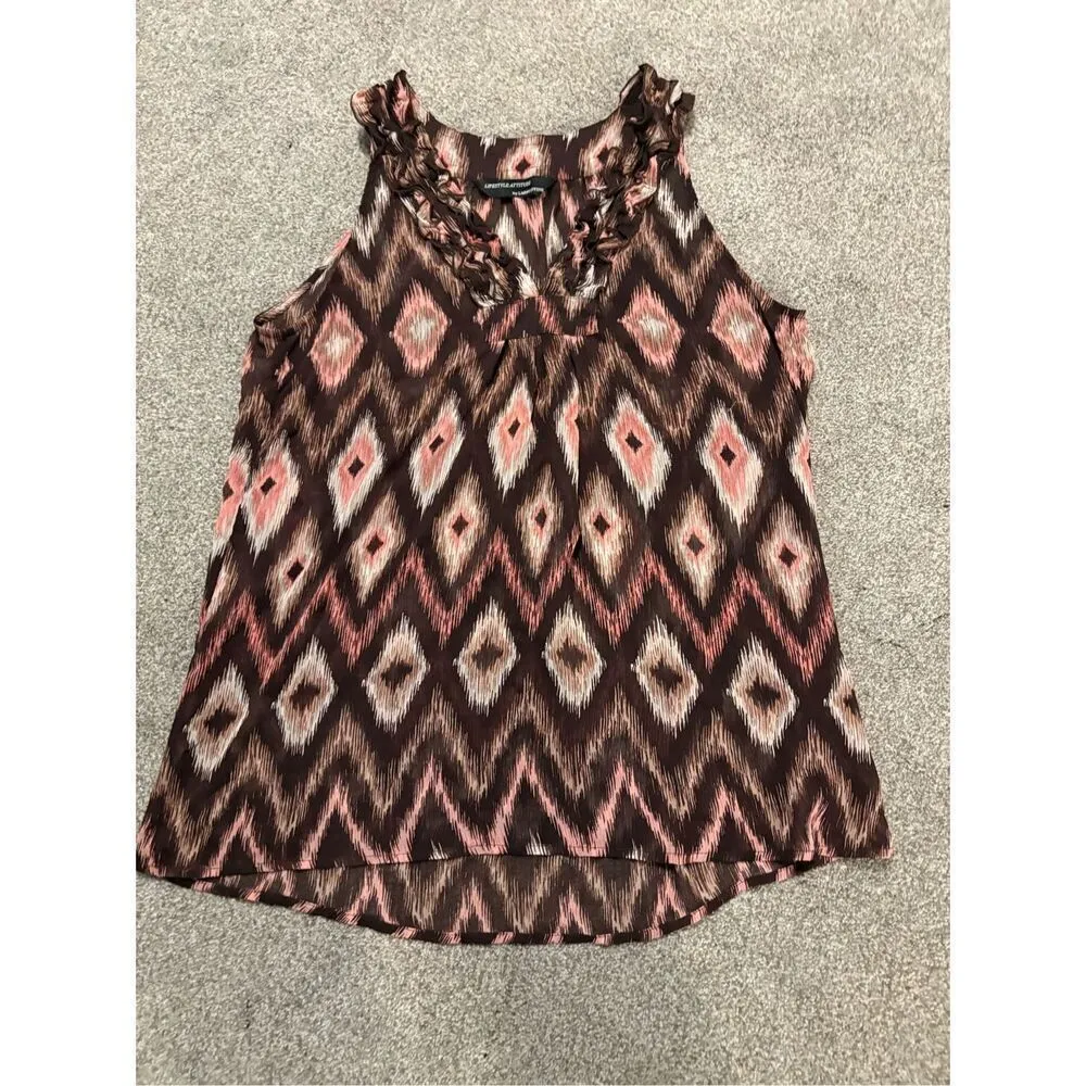 Larry Levine sleeveless sheer tank top - Image 3