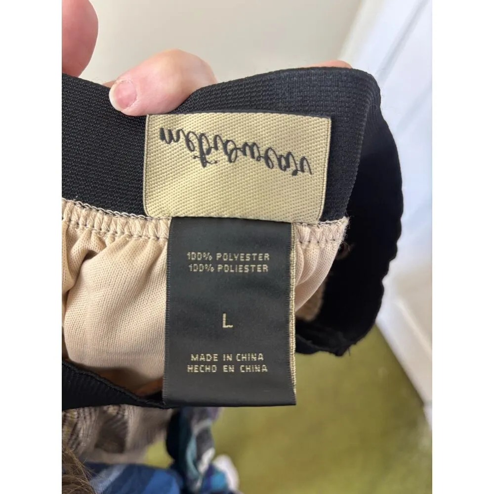 VTG Women’s Pleated Plaid Midi Skirt Size Large Dark Academia Wear to Work Twee - Image 5