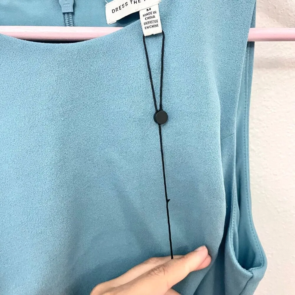 Dress the Population “Mariela” Cut-Out Fit & Flare Dress Sea Breeze M - Image 4