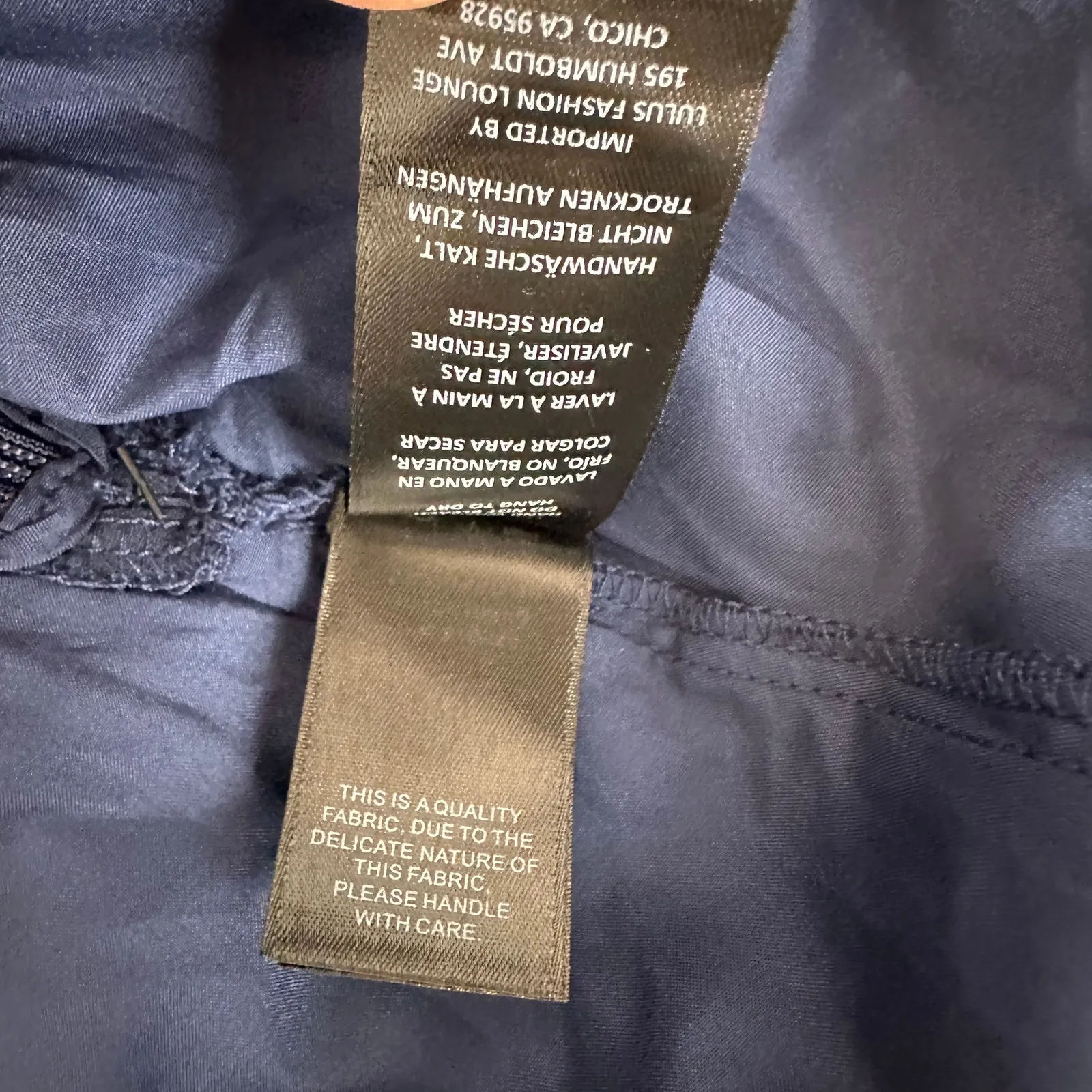 Lulus Loveliest Looks Navy Blue Floral Jacquard Tie-Strap Midi Dress Small NWT - Image 13