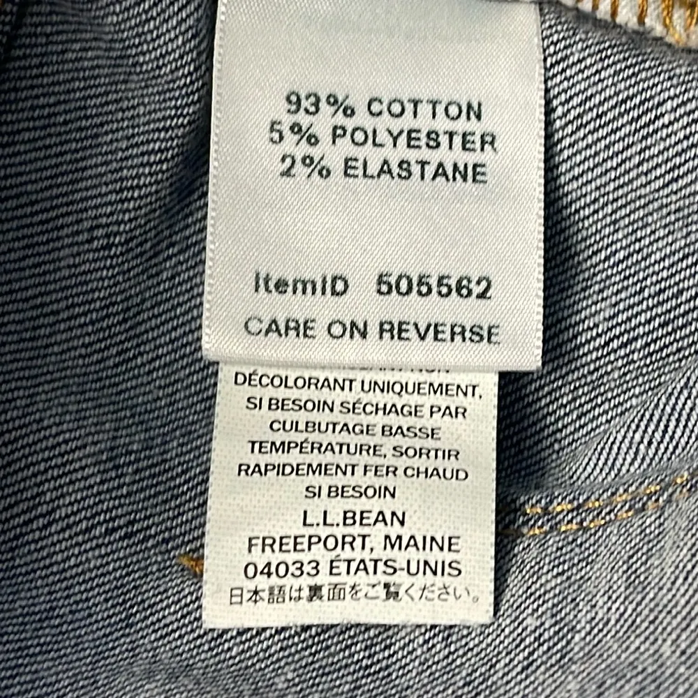 L.L Bean Classic Fit Jeans Size 12 Petite Blue - Image 6