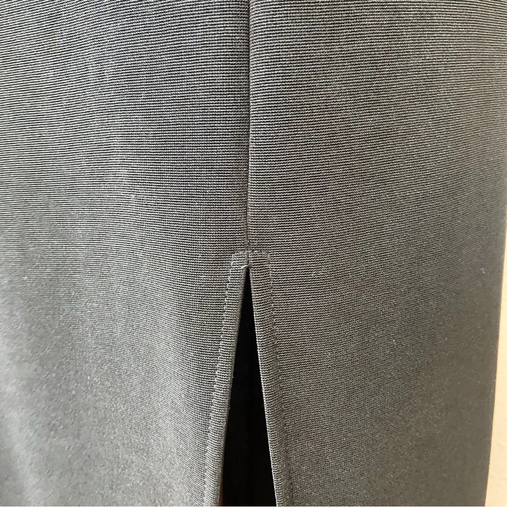 Vintage 90s Solid Black Full Length Sequin Prom Dress - Image 4