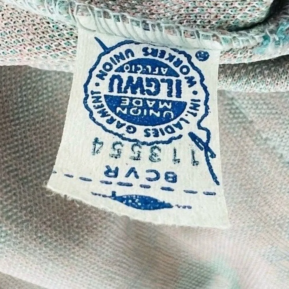 BRADLEY Vintage 70’s Polyester Sleeveless Button Down Vest Blue Size undefined - Image 7