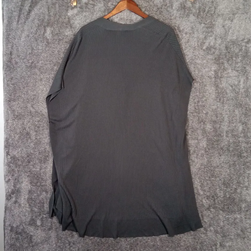 Eileen Fisher Charcoal Open Cardigan Kimono Travel Tensel Layer Womens Large/XL - Image 6