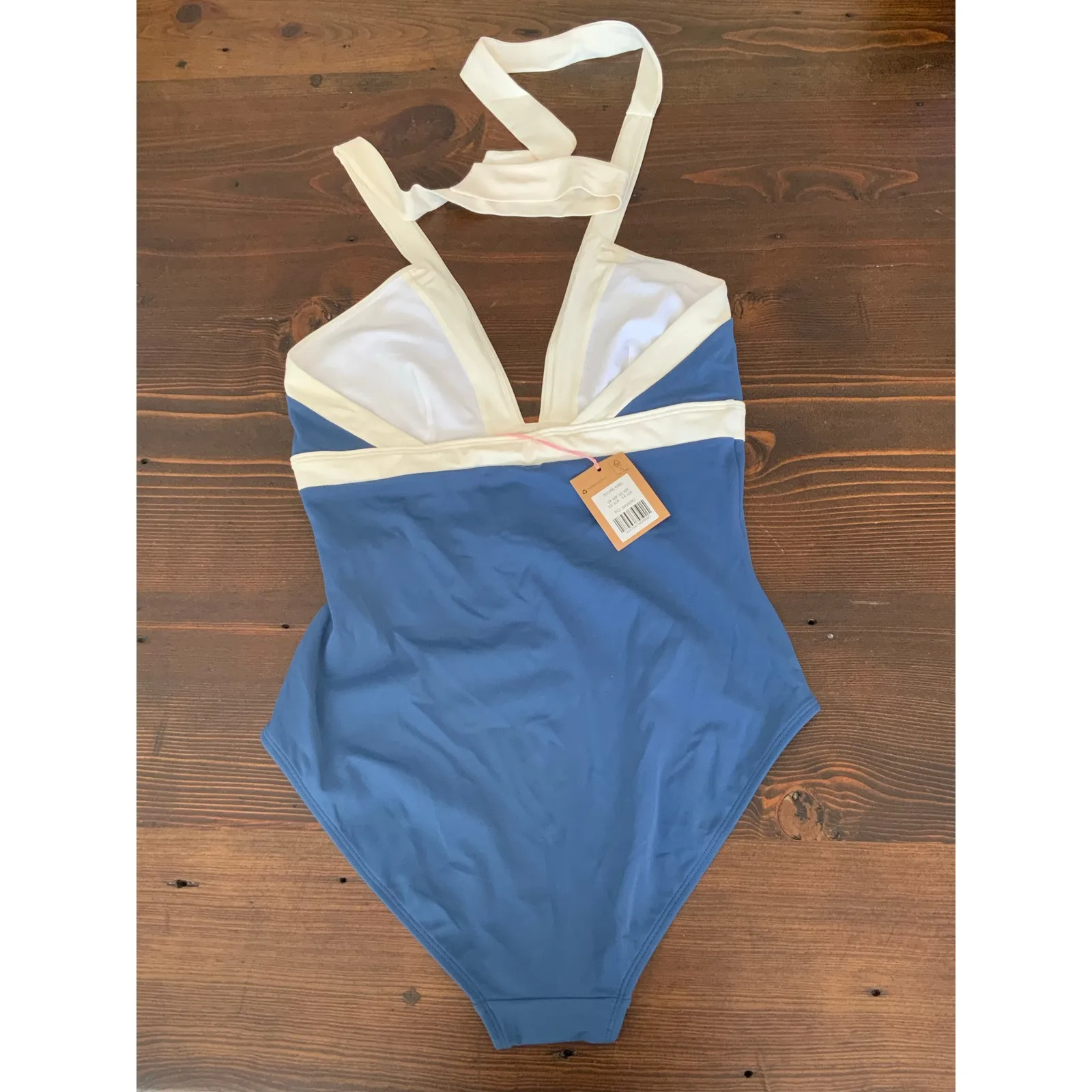 Boden Blue Ithaca Halter Swimsuit NWT size 10R - Image 3