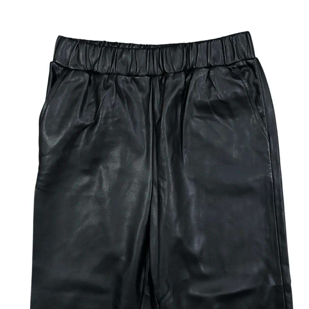 BLANKNYC x Free People Can't Help Myself Vegan Leather High Rise Pants Sz Medium - Image 3