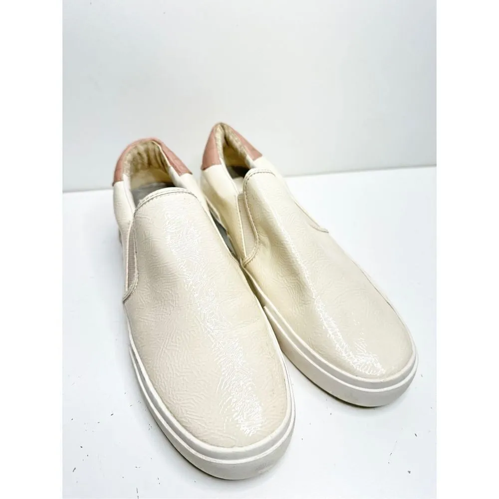 Dolce Vita Zaylor Womens Size 7.5 Shoes Cream Low Top Slip On Casual Sneakers Tan - Image 4