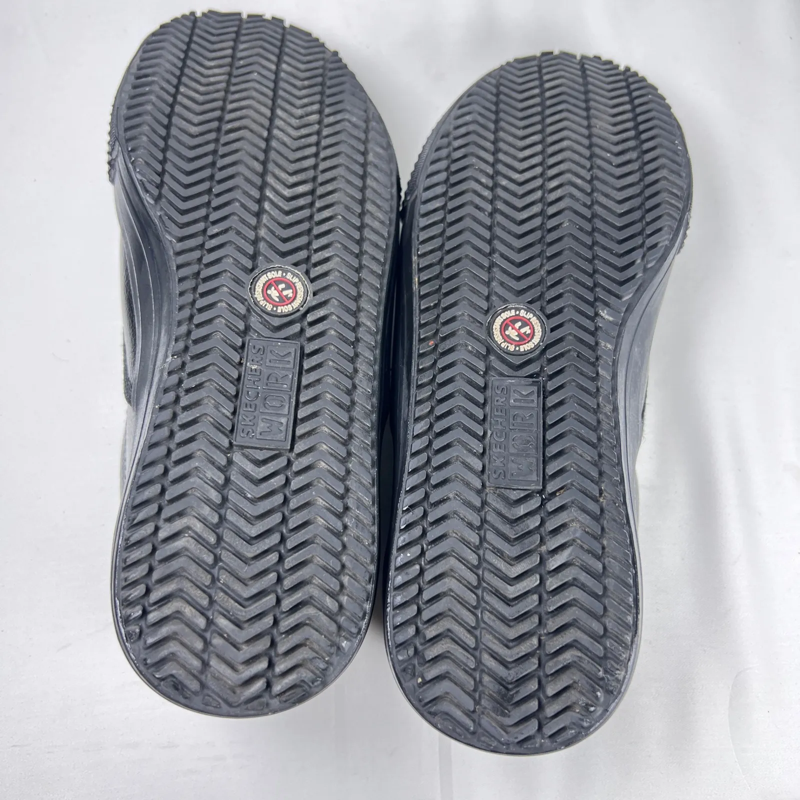 Skechers Work Slip Resistant Relaxed Fit Leather Slip On Shoes Womens 7.5 - Image 7