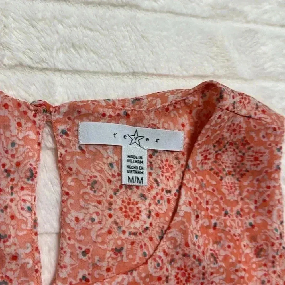 🌼💙Colorful Blouse Tank Top Orange Size M - Image 6