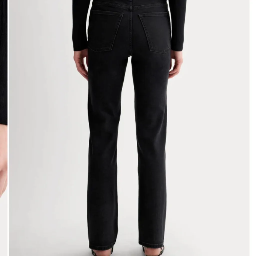 Everlane The way high slim straight jeans coal sz 27‎ Inseam 29 inch - Image 10