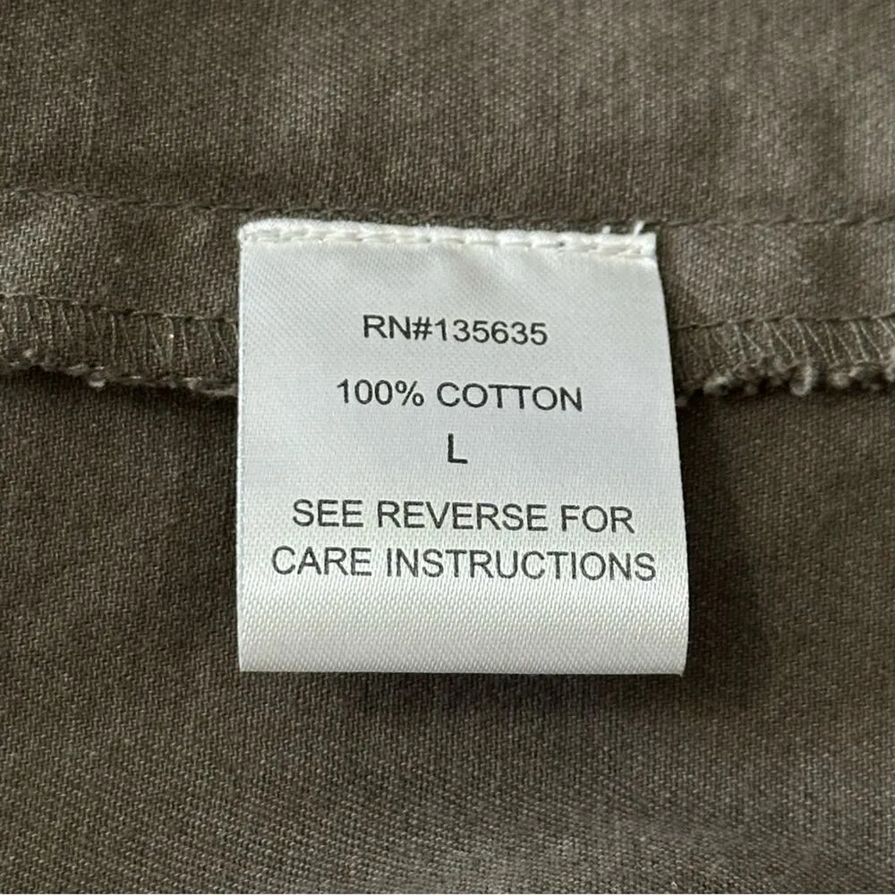 Love Sam L Olive Green Travis Cargo Beaded Embroidered Military Snap Up Jacket - Image 11