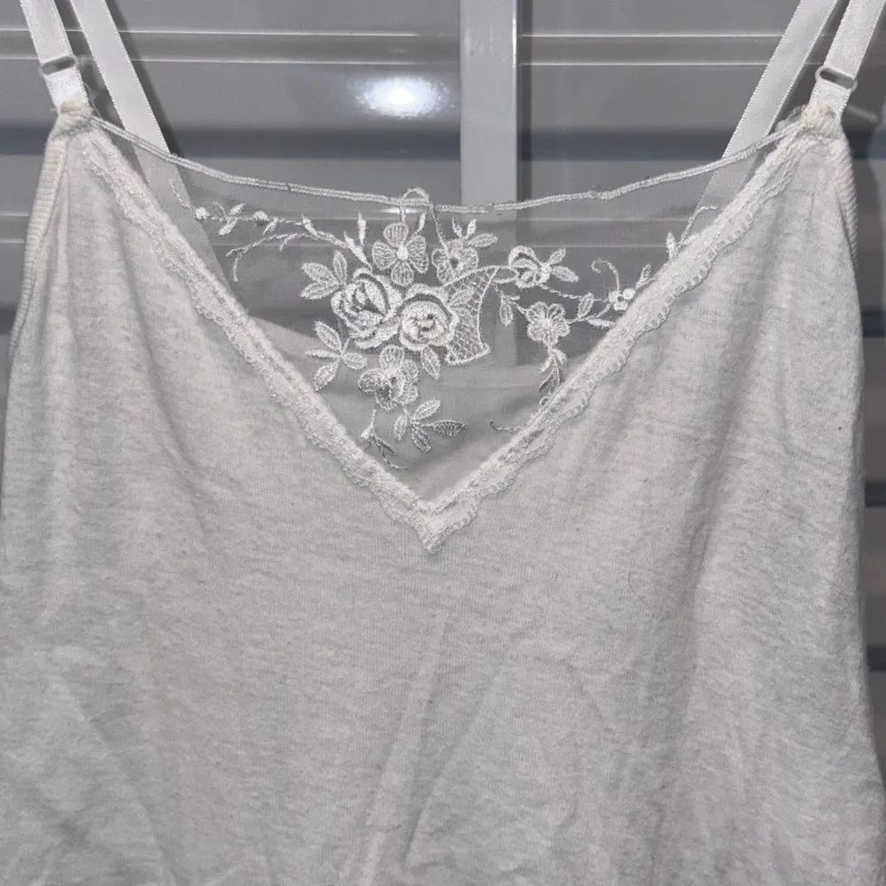 Vintage Hanky Panky White Cotton Slip Dress Size Small to Medium - Image 2