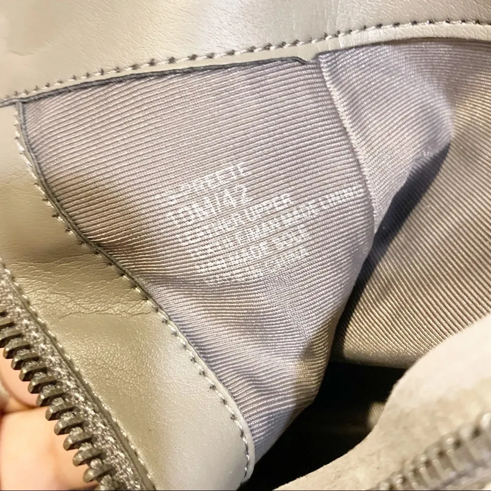 1. State  Size 10 Preete Leather Suede Almond Toe Ankle Boot Zip Side - Image 5