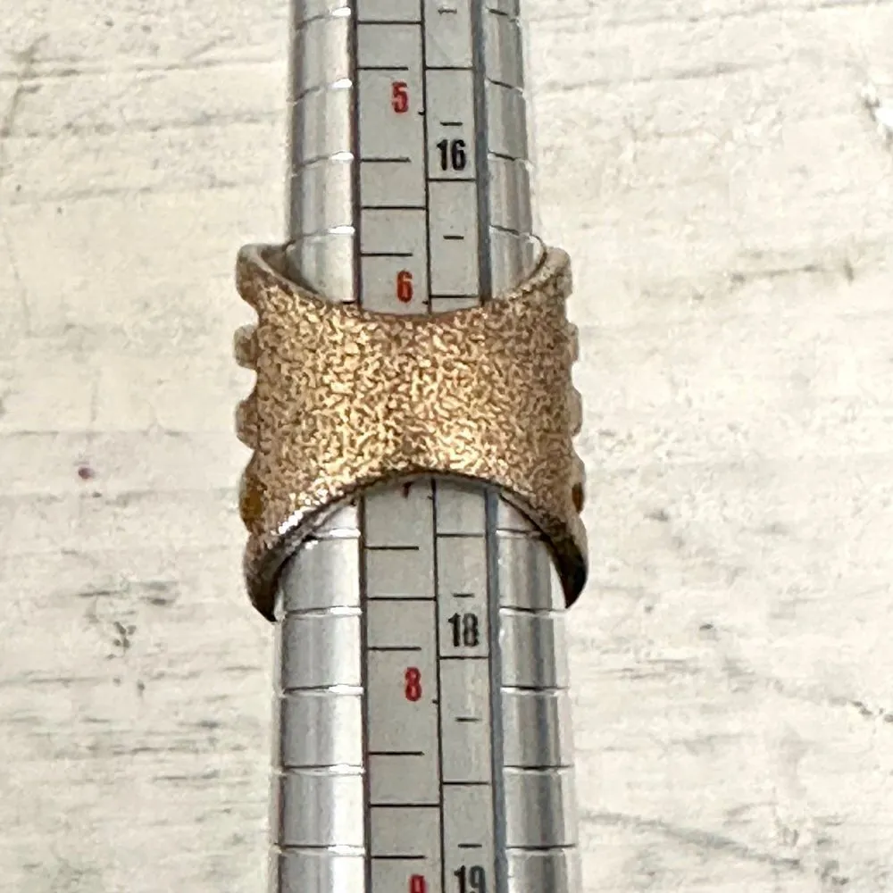 Gold tone multi tier long ring - Image 7