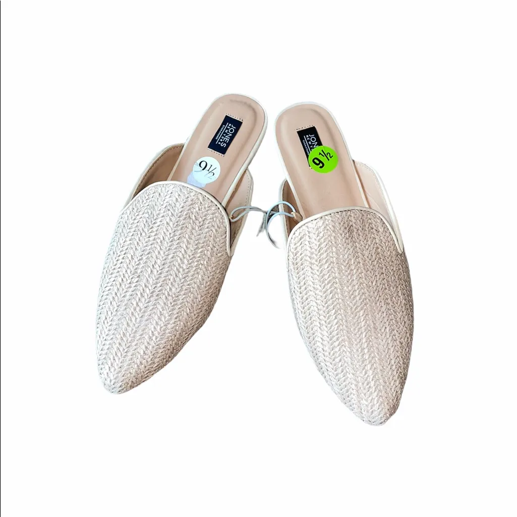 NEW Jones New York Woven Tan Slip On Mule - Image 5