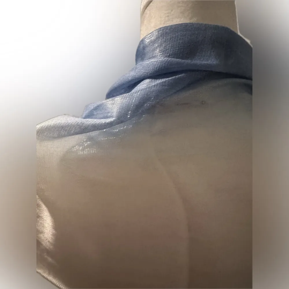 CALVIN KLEIN Semi Sheer  Viscose Shawl Wrap - Image 6