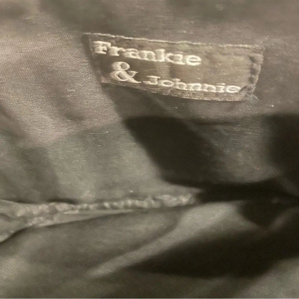 Frankie & Johnnie Black Crossbody Bag Travel Fanny Pack Double Zip Coin Adjust - Image 10