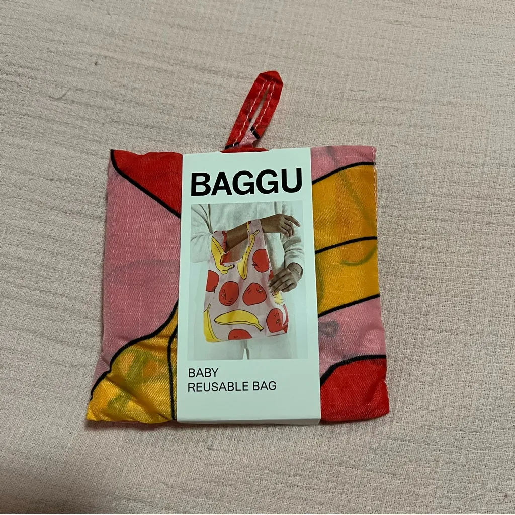 BAGGU Baby Apples & Bananas Reusable Nylon Bag NWT Sold Out & Rare - Image 2