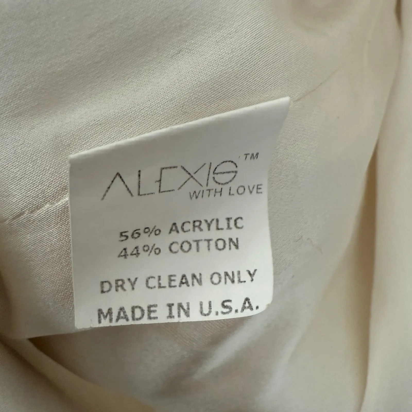 ALEXIS Cream Bouclé Fringe Open Blazer Medium | Textured Cotton Blend Tweed Chic - Image 4