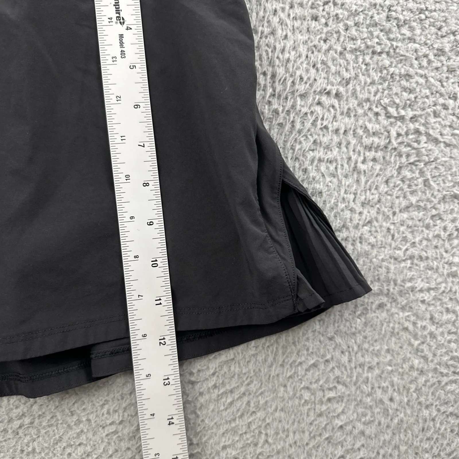 Lululemon Play Off The Pleats Skirt Skort Black Athletic Athleisure Tennis W 4 - Image 9