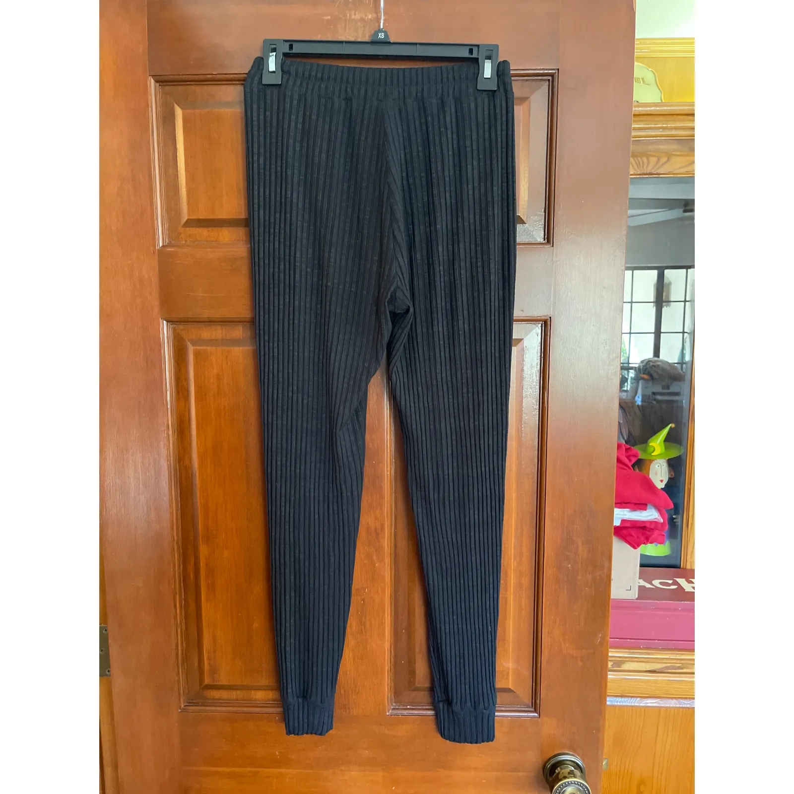 Amour vert ribbed jogger black M - Image 3