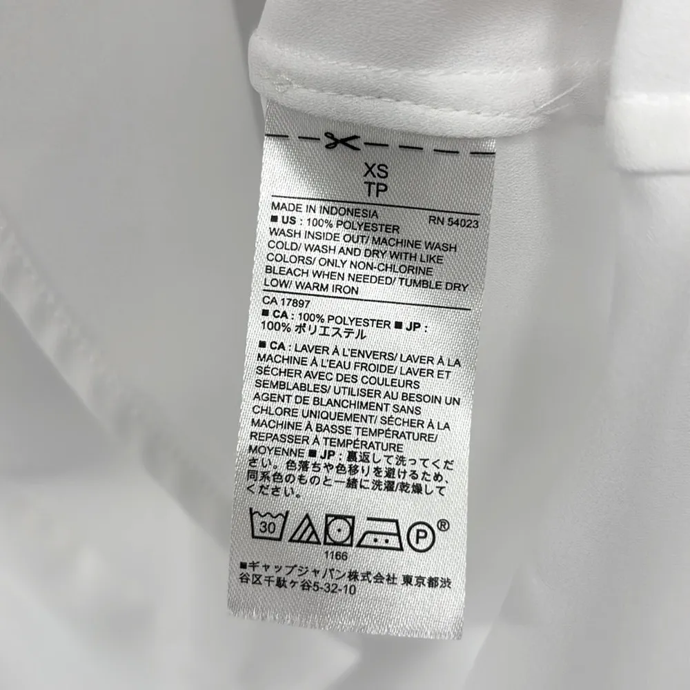 Banana Republic Factory Scalloped Sleeveless Top Women’s Size XS in White - EUC! - Image 6