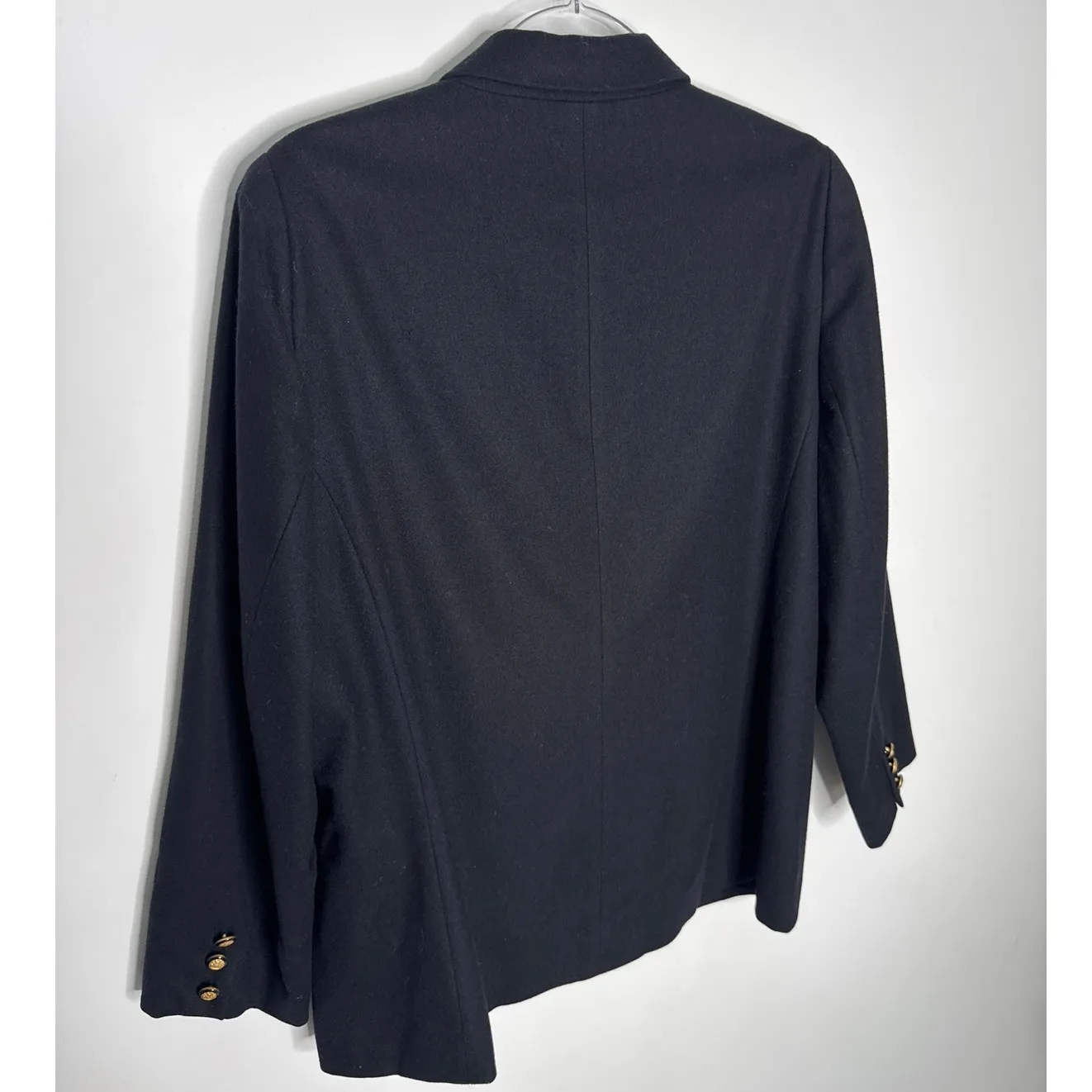 Pendleton Vintage 1980s  Black Virgin Wool Blazer USA Made medium - Image 14