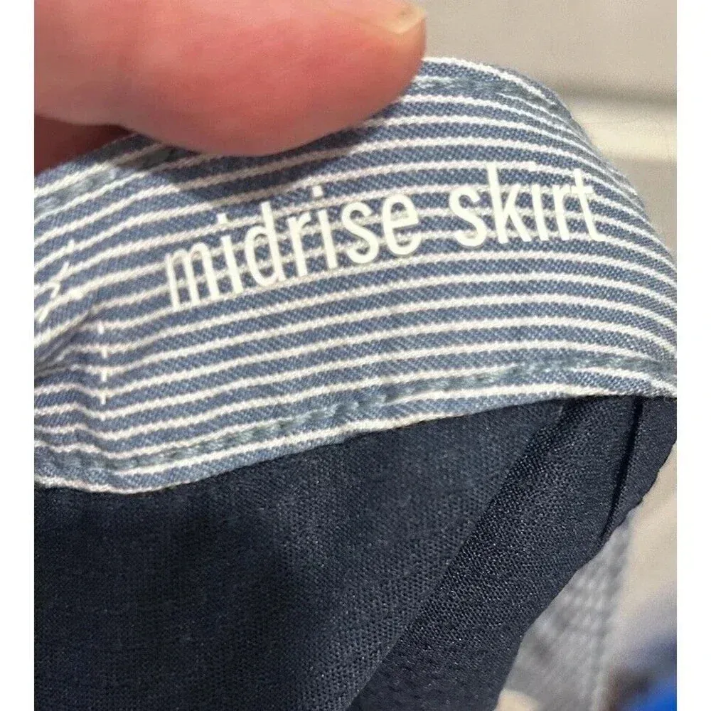 Lee Women's Mid Rise Skort Rayon Cotton Blend‎ Women’s Size 14 - Image 9