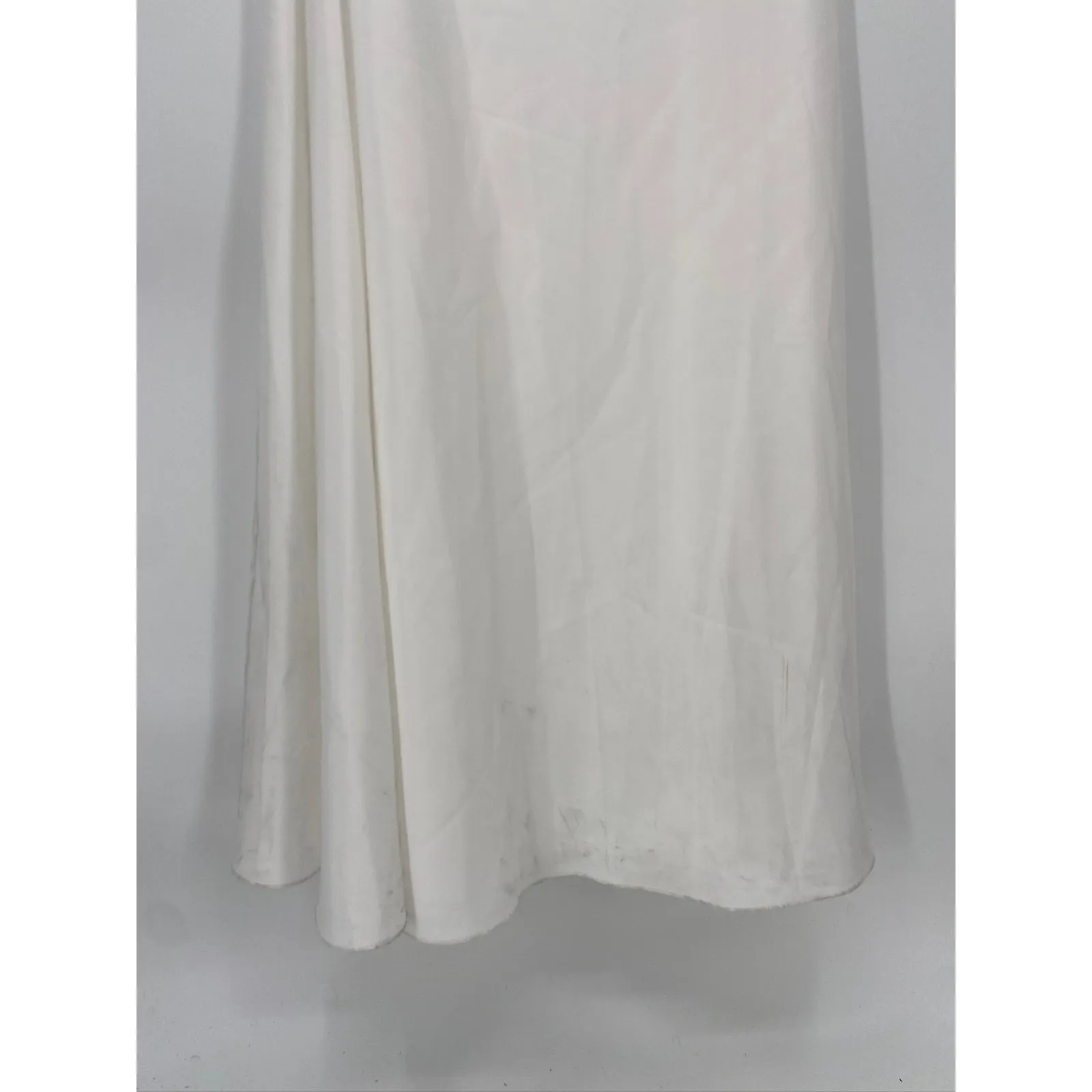 Sachin & Babi Aubrey Ivory Satin Crepe Bow Shoulder Formal Gown Size 2 - Image 8