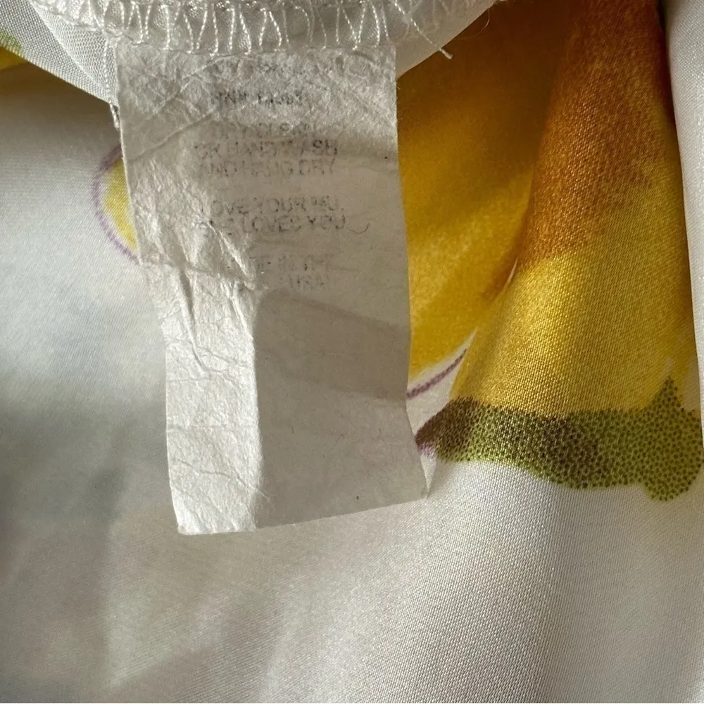 Show Me Your Mumu Women’s Size M Cream Floral Double Layered Y Back Tank Top - Image 8