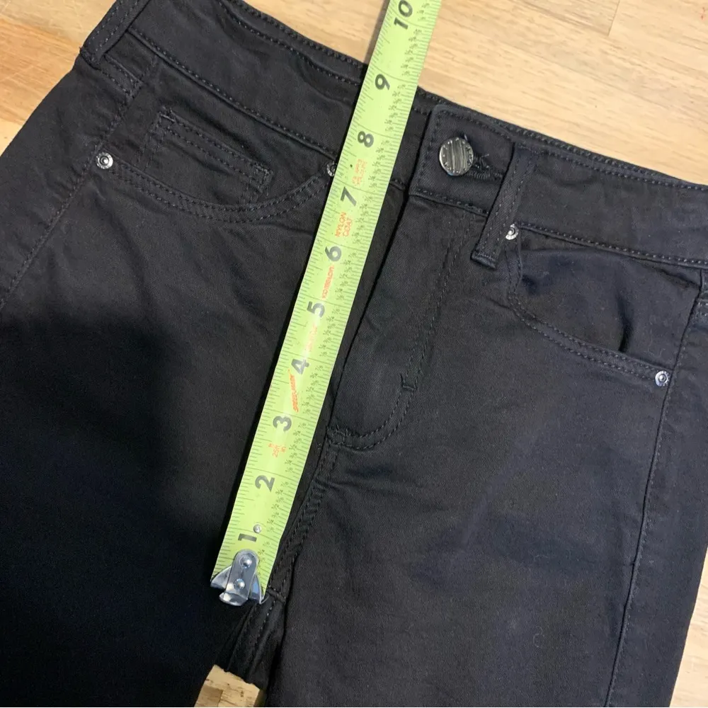 Topshop Moto Leigh Black Skinny Jeans With Ripped Knees 24x30 - Image 5