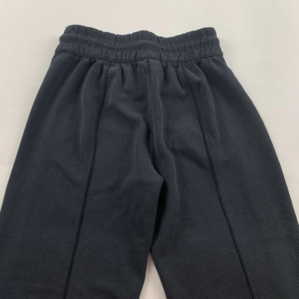 Lululemon Charcoal Ribbed Softstream Wide Leg Cropped Pant 4 - Image 8