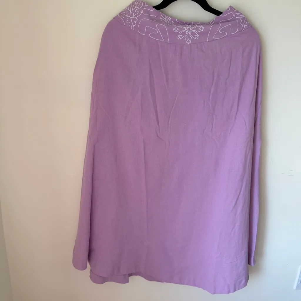 Free People lotus crop top and skirt set in orchid Size S NWT - Image 3