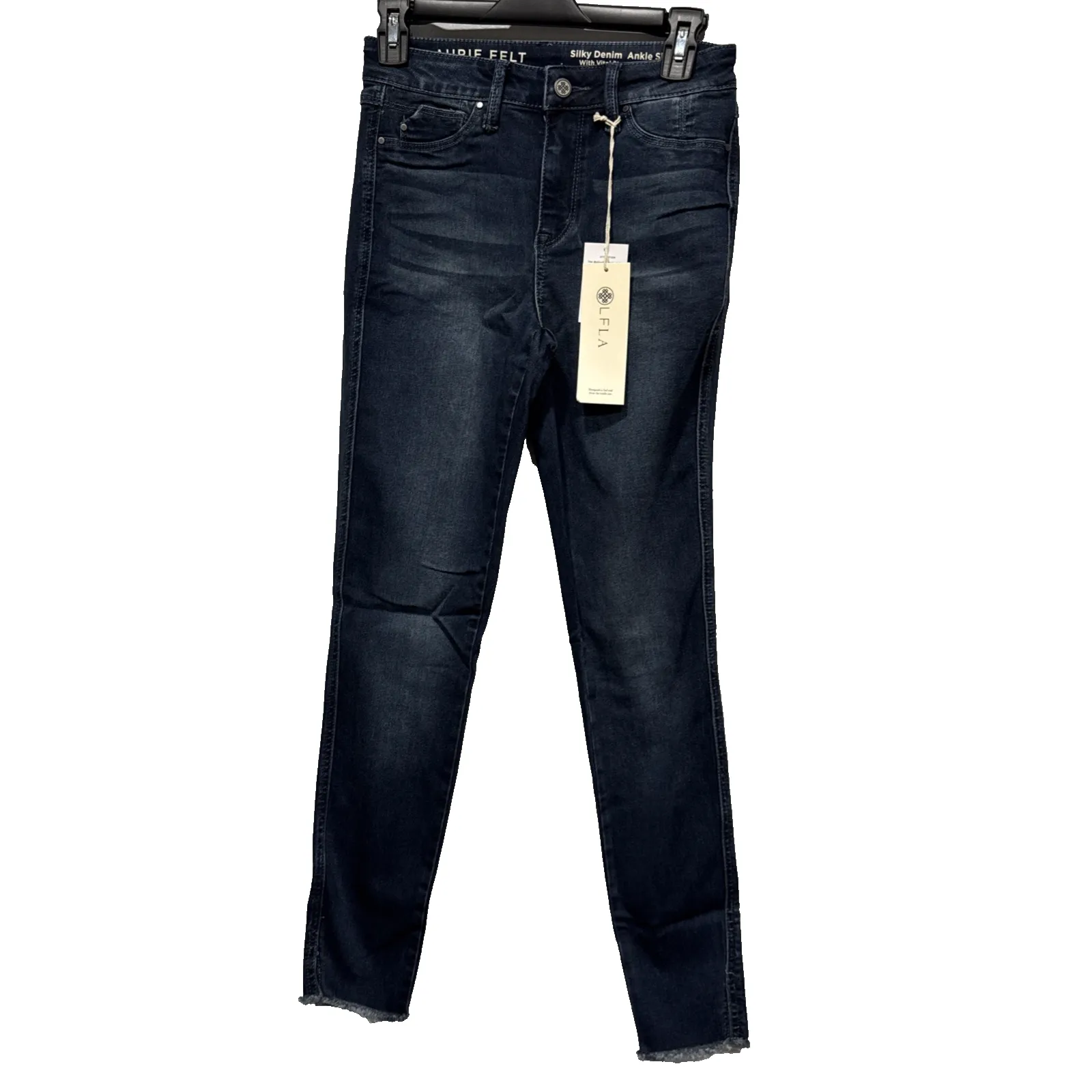 Laurie Felt Silky Ankle Skinny Jeans Vital Stretch Technology Womens XXS Blue - Image 2