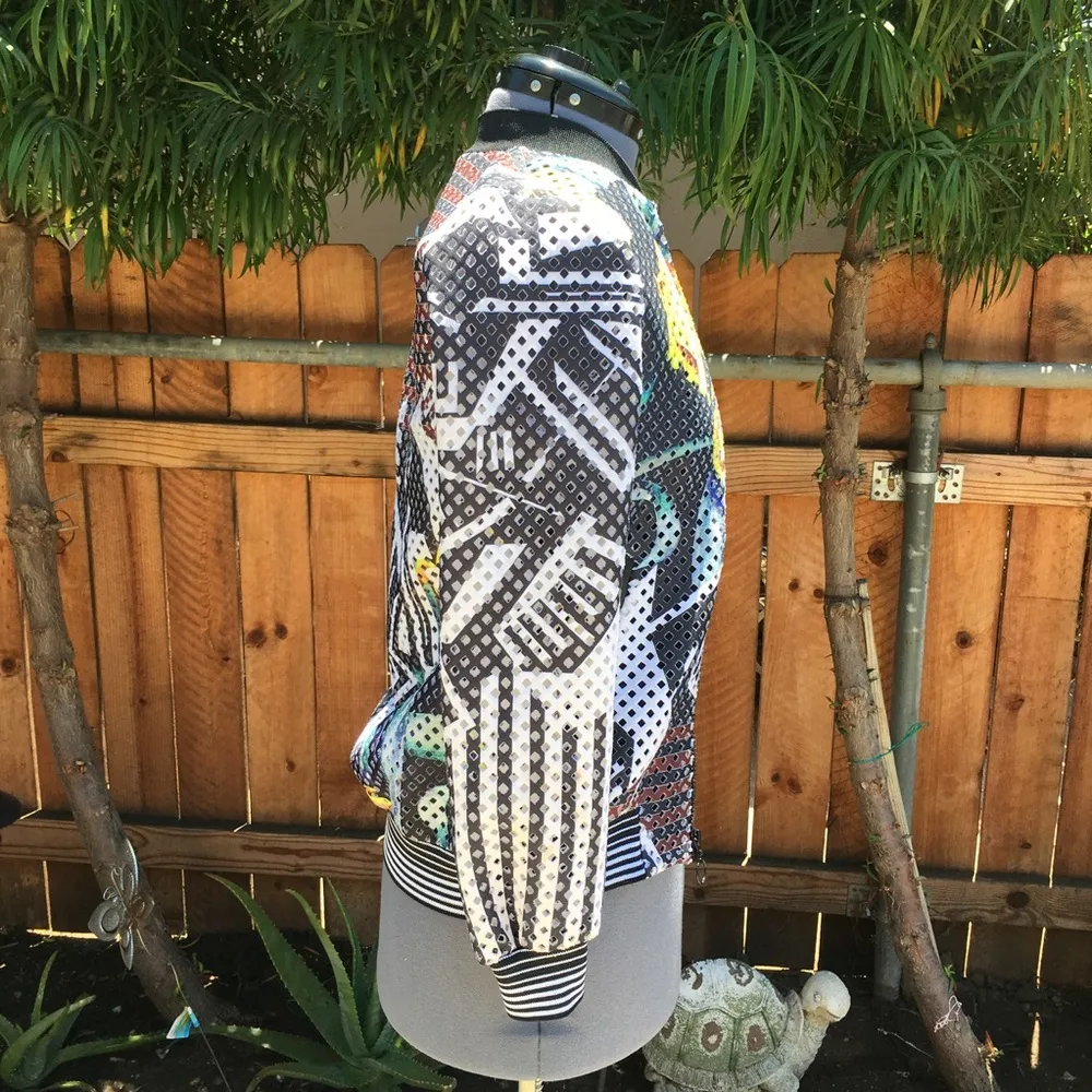 Clover Canyon Jacket Floral Maze Grid Bomber (1) - Image 3