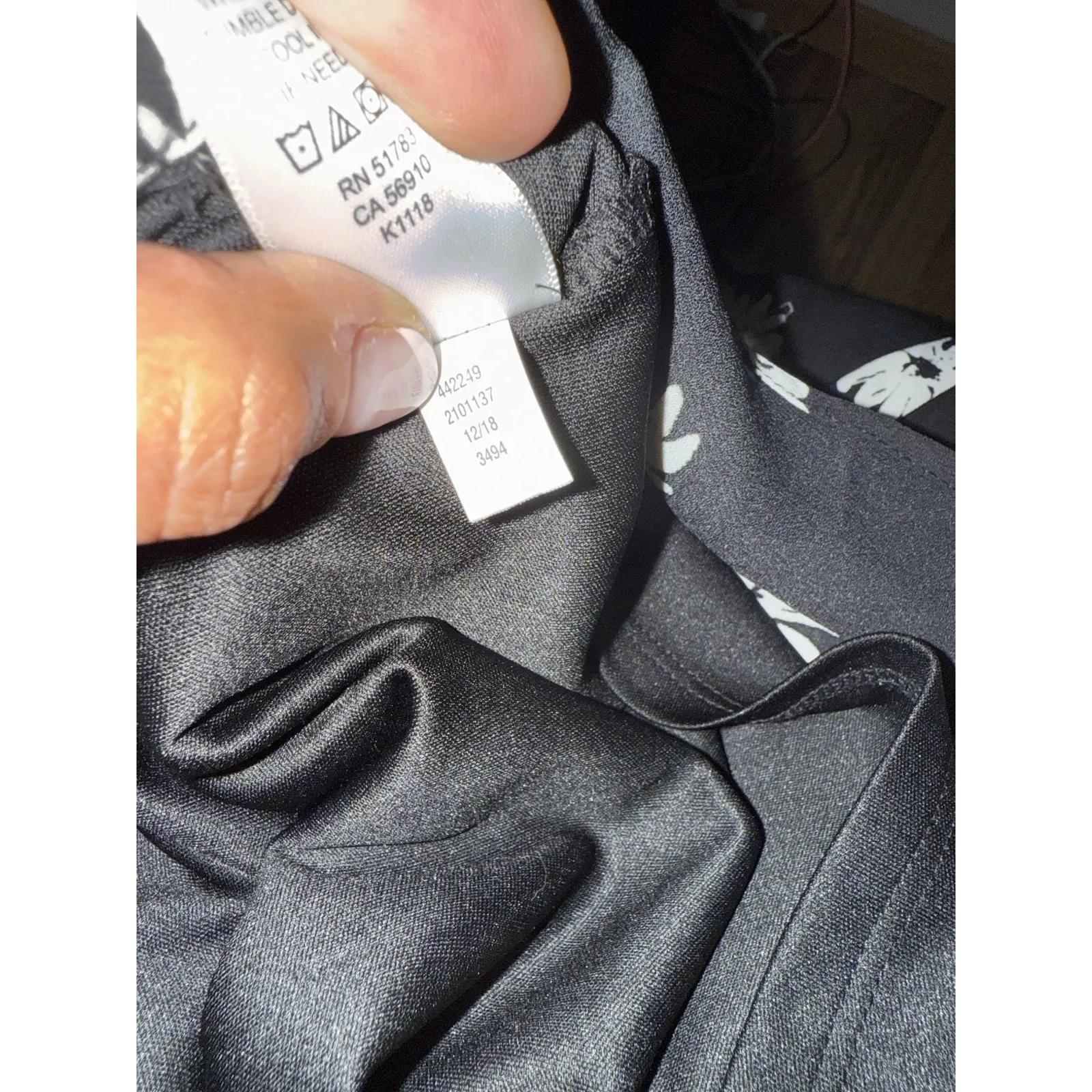 Maurices Women's Dress Black‎ White Floral Tank Top Waist Wrap Small S - Image 7