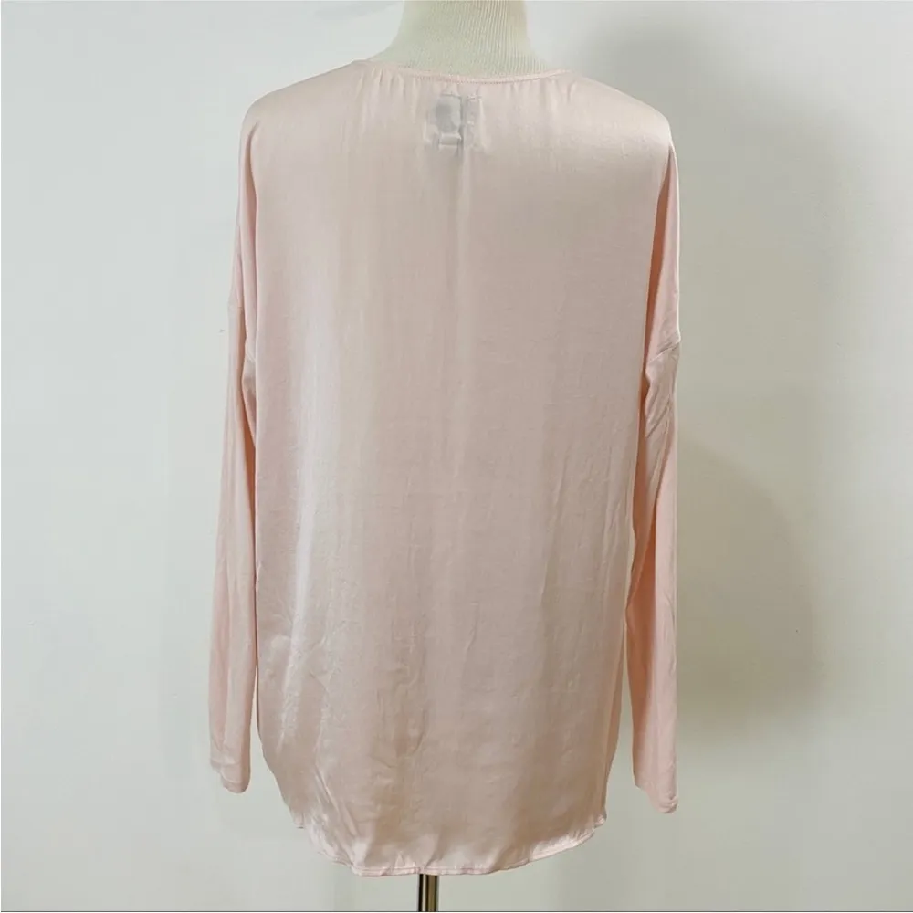 Go by Go Silk light pink blouse NEW Size XS - Image 6