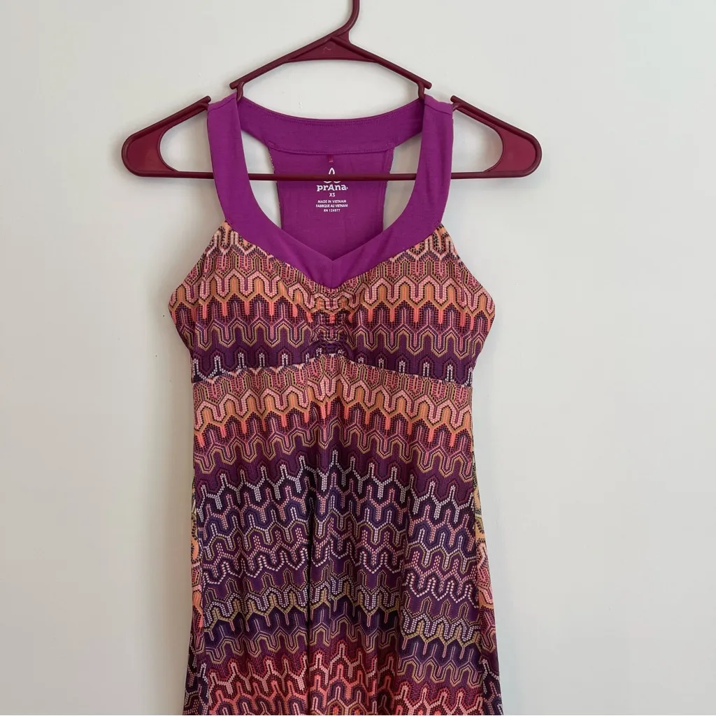 PrAna Shauna Racerback Dress in Ibiza Berry Rainbow XS - Image 2
