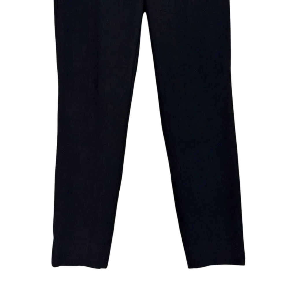 J. Crew Cameron High Rise Straight Leg Stretch Ankle Trouser Dress Pants 0 Black - Image 4