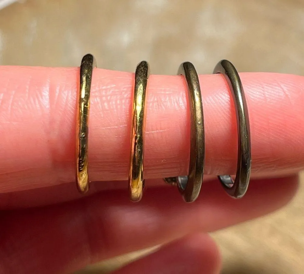 Betsey Johnson Bird, Heart, Skull & Turquoise Flower Ring Set RARE - Image 11