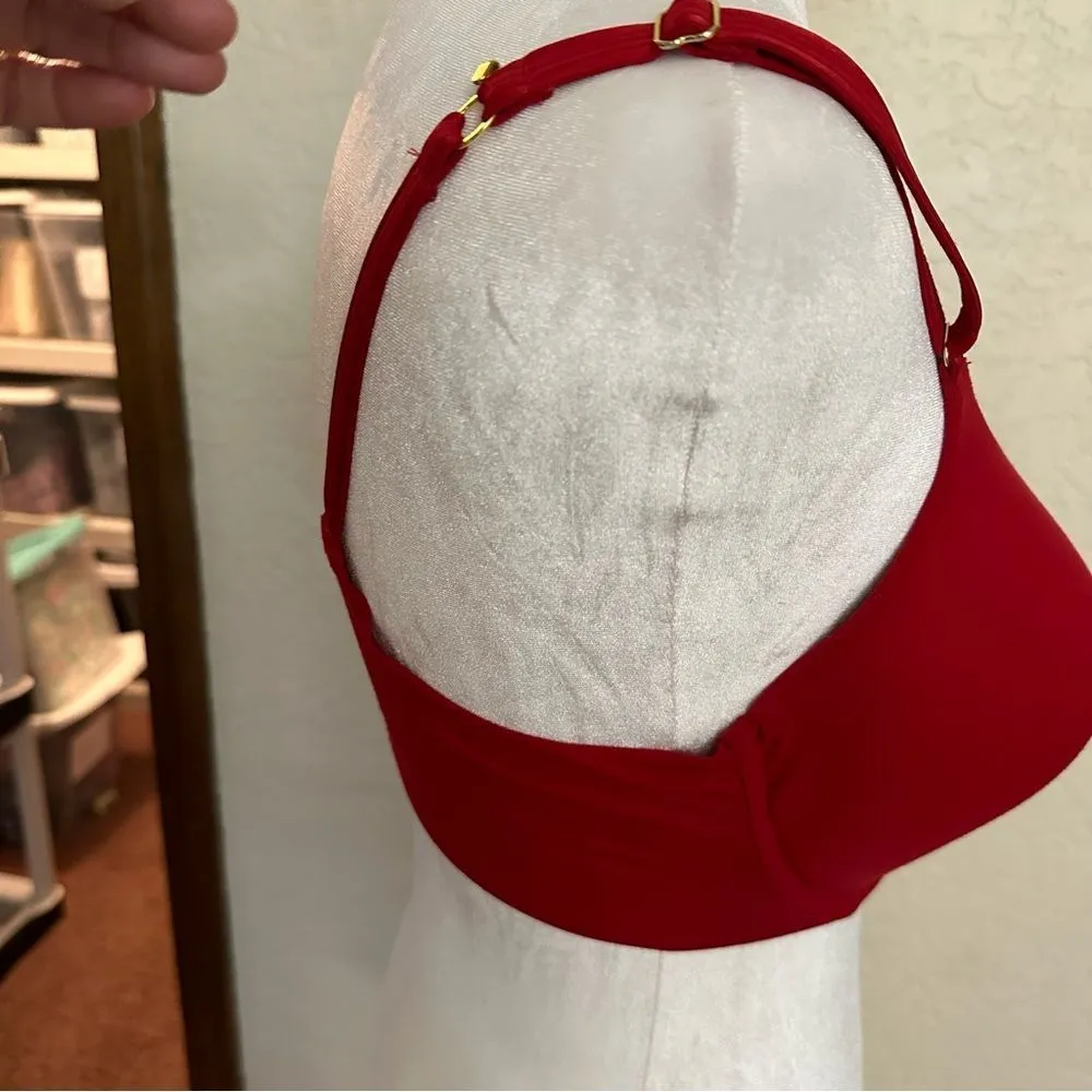 JOYSPUN BRIGHT CHERRY RED UNDERWIRE PUSH UP BRA 36D‎ Size undefined - Image 10