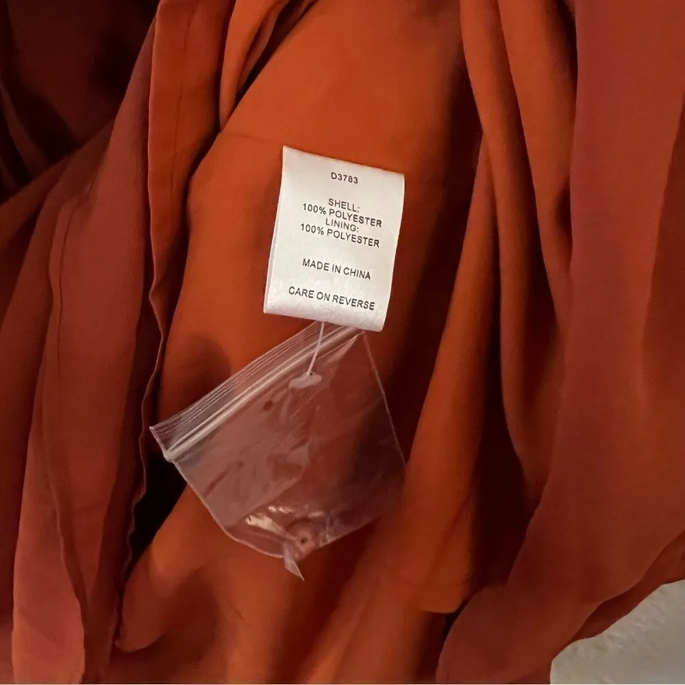 ALEXIA ADMOR Long Sleeve Fit and Flare Mini Chiffon Dress NEW Size 12 - Image 5