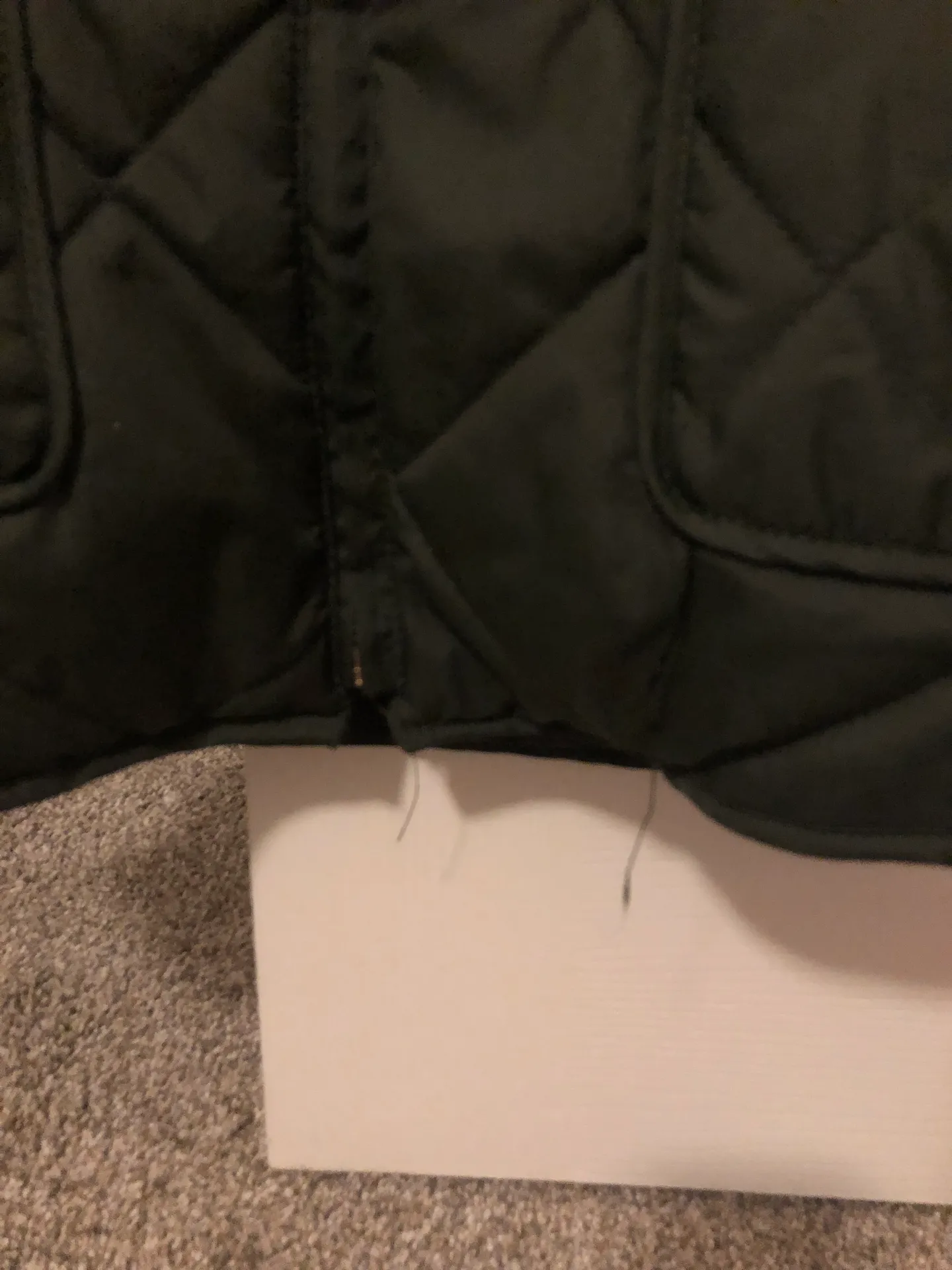 Boutique Army Green Puffer Best - Image 7