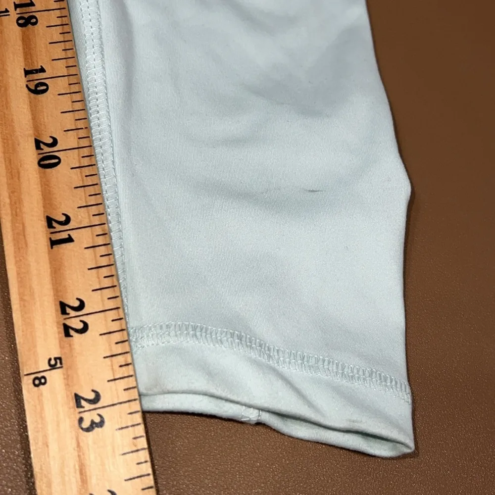 DANSKIN size small shirred 7/8 legging aqua flow wicking moisture control 4 way - Image 6